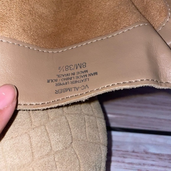 Vince Camuto Women's Alimber Slouch Leather Riding Boots Beige Size 8.5 - Picture 6 of 8